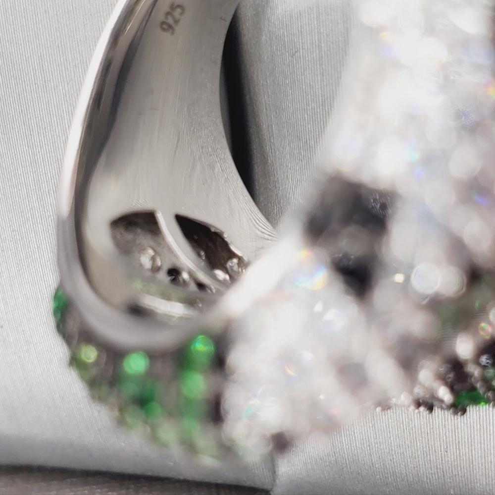 925 Sterling Silver Modern Statement Ring - image 4